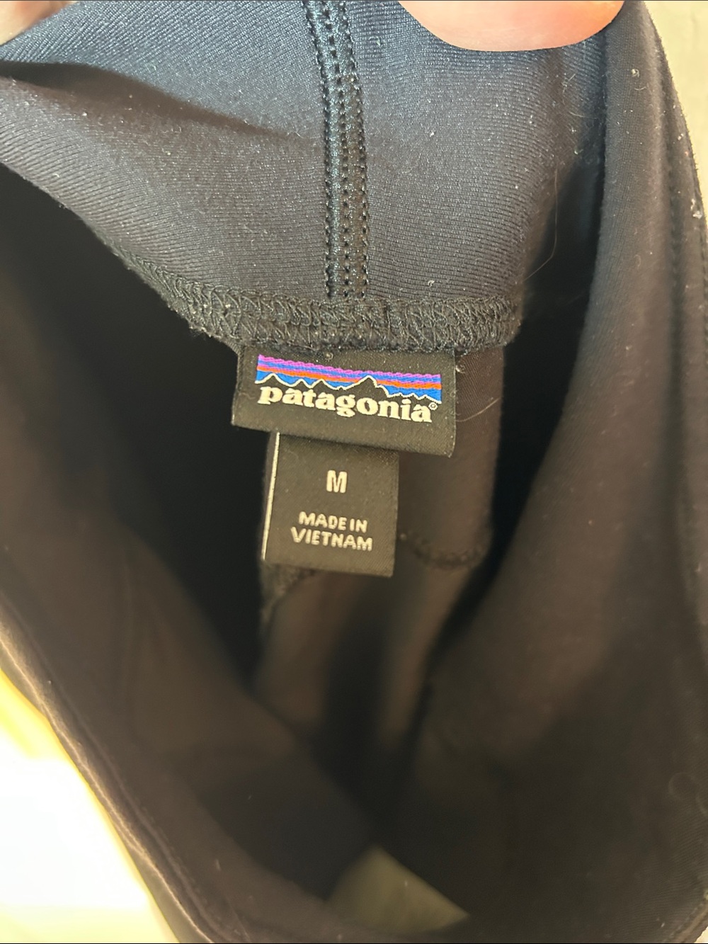Patagonia Black Worn Wear W's Happy Hike Studio Pants size medium - Picture 6 of 9